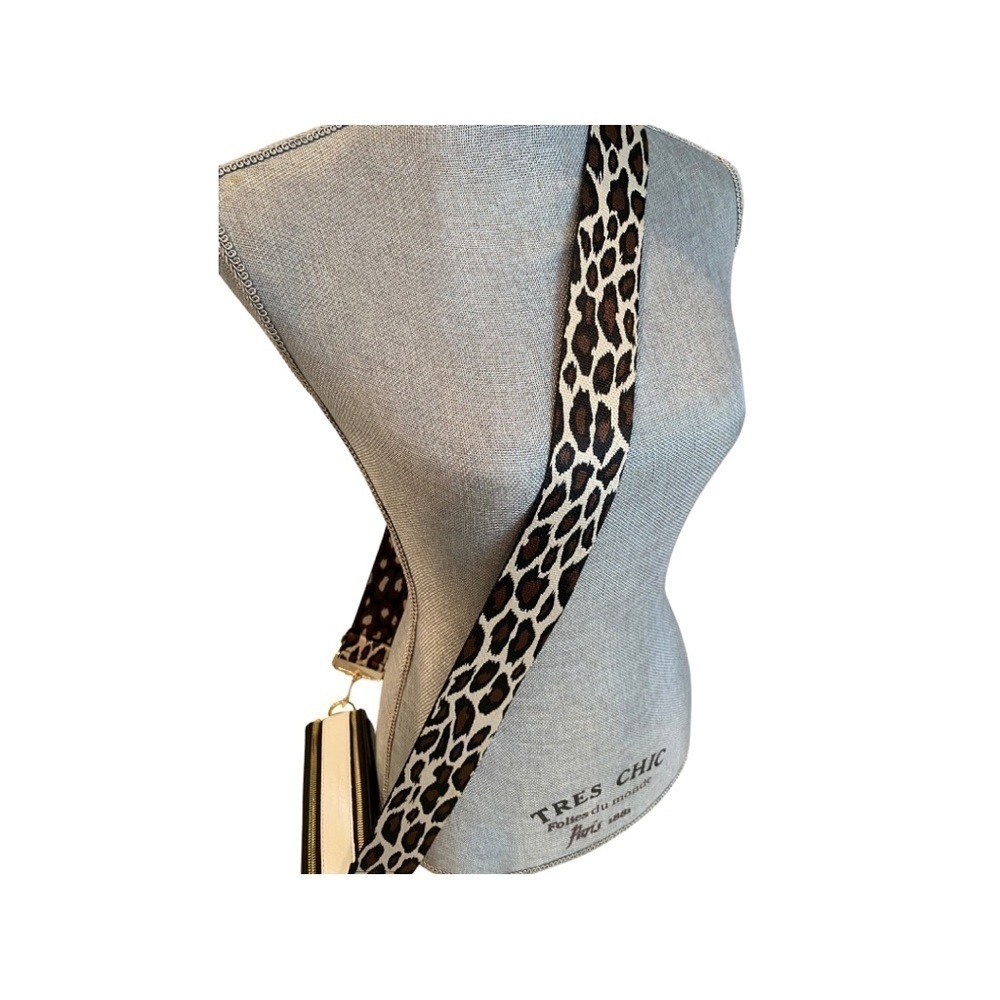 Brown Animal Print Crossbody Purse Strap